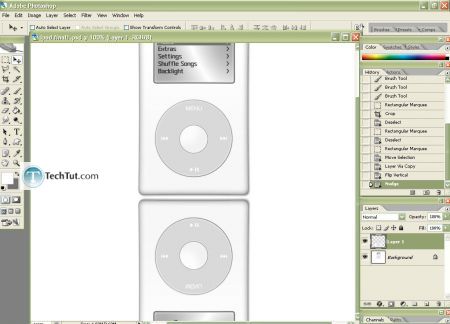 Tutorial Create iPod using Photoshop part 4 4