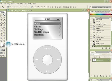Tutorial Create iPod using Photoshop part 4 2