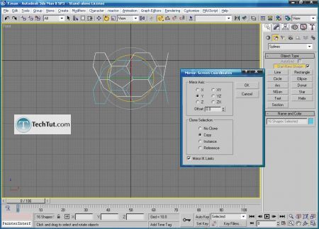 Tutorial From one half to full object using mirror 10