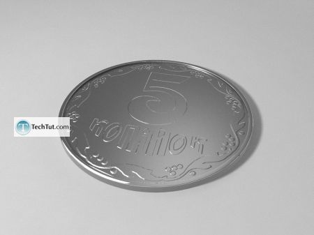 Tutorial Create a coin 3D model render 12