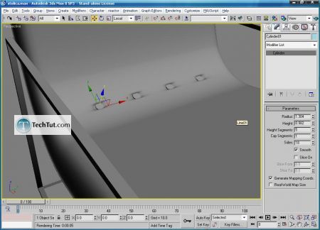 Tutorial 3d modern chair final render 7