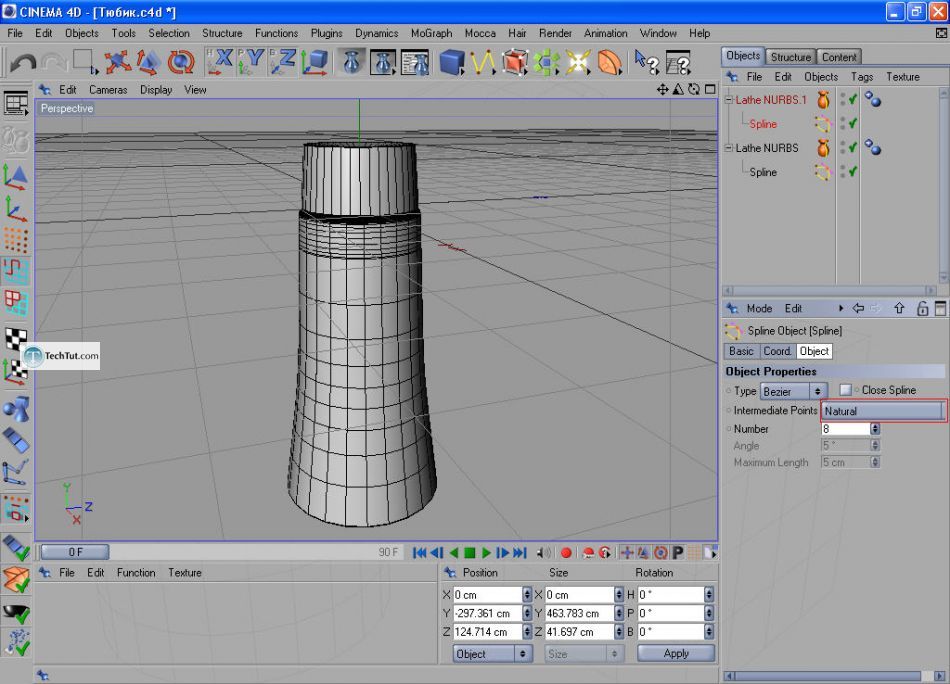 How to create a cream tube in Cinema 4D