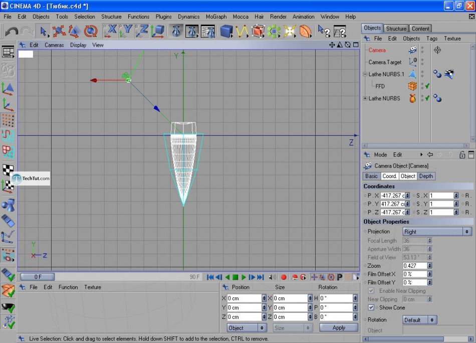 How to create a cream tube in Cinema 4D