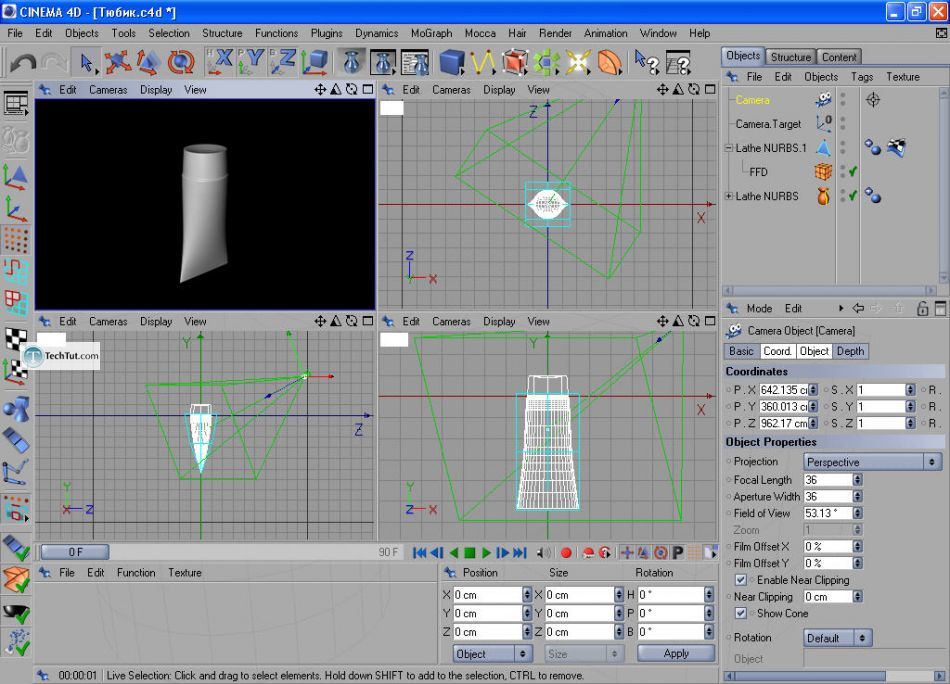 How to create a cream tube in Cinema 4D