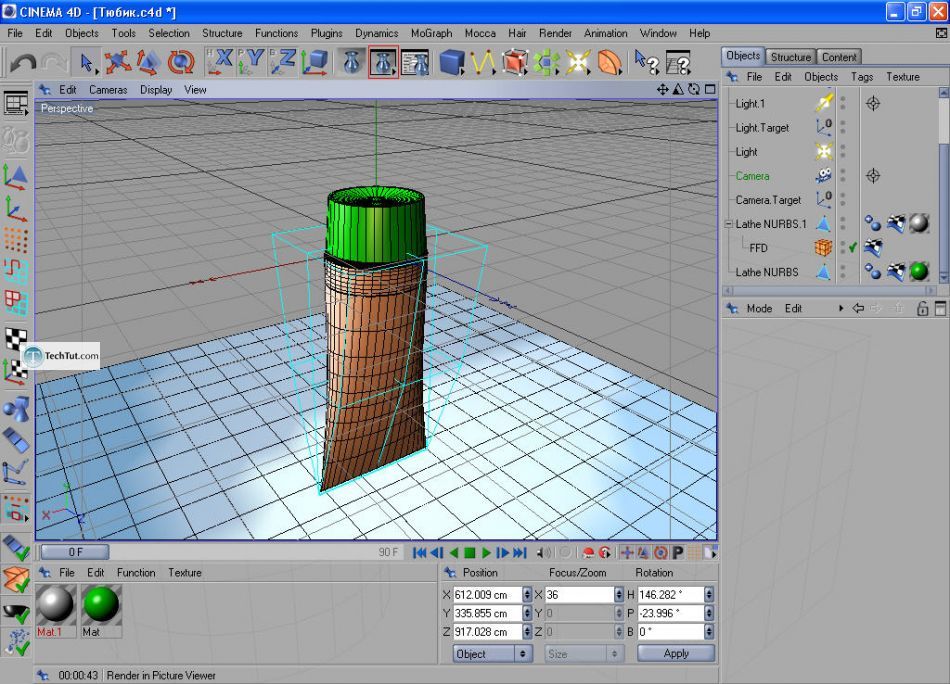How to create a cream tube in Cinema 4D