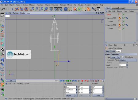 Tutorial Nurbs and modeling pen in Cinema 4D 6