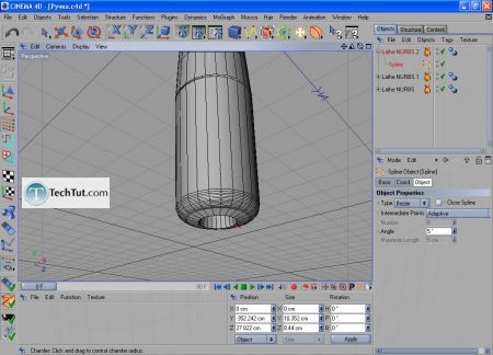 Tutorial Nurbs and modeling pen in Cinema 4D 9