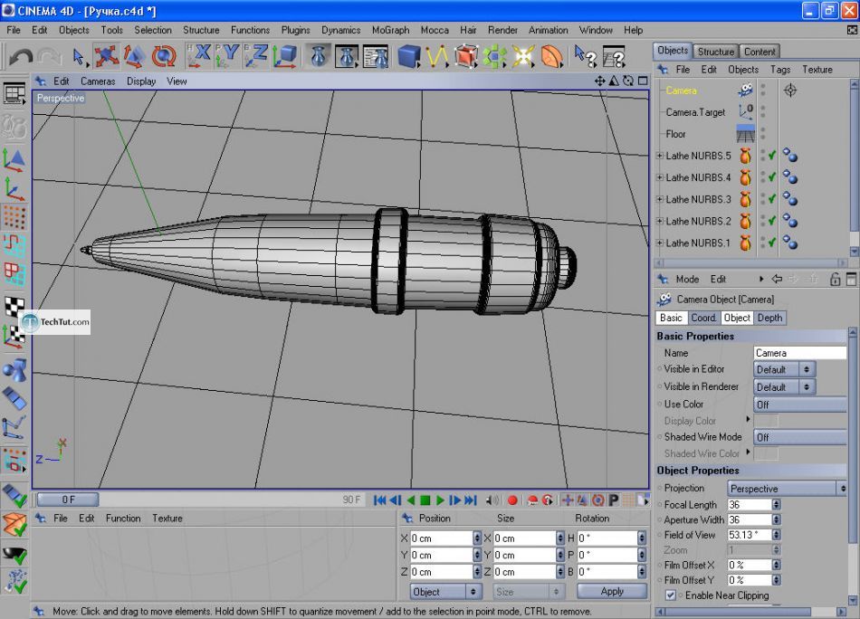 How to create a simple pen in Cinema 4D