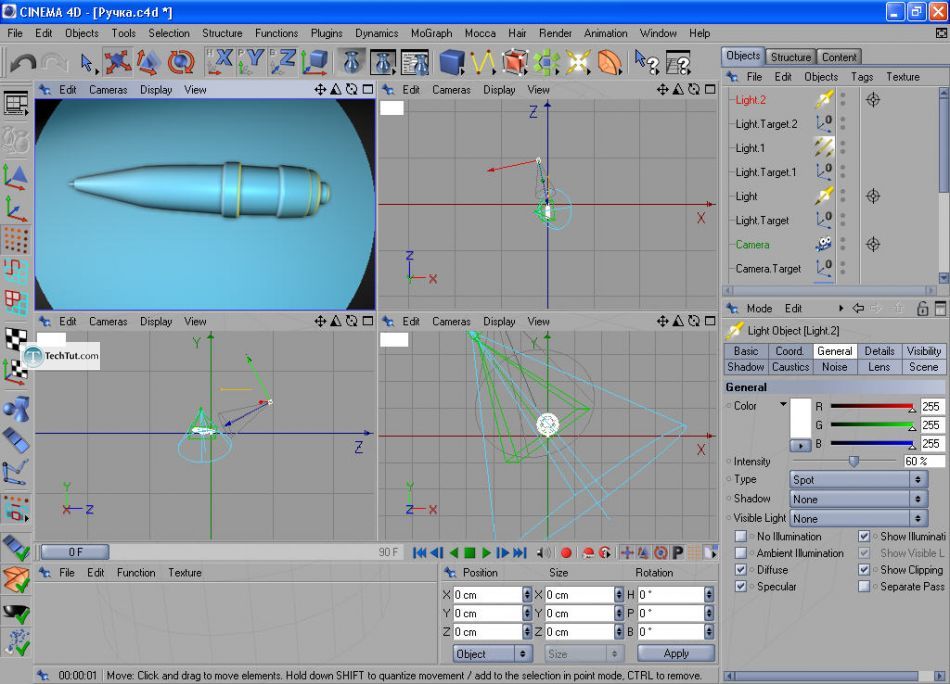 How to create a simple pen in Cinema 4D