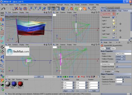 Tutorial Finalize creating the flag and render 10
