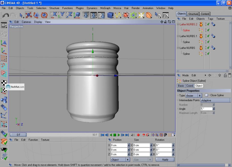 How to create a sugar bowl in Cinema 4D