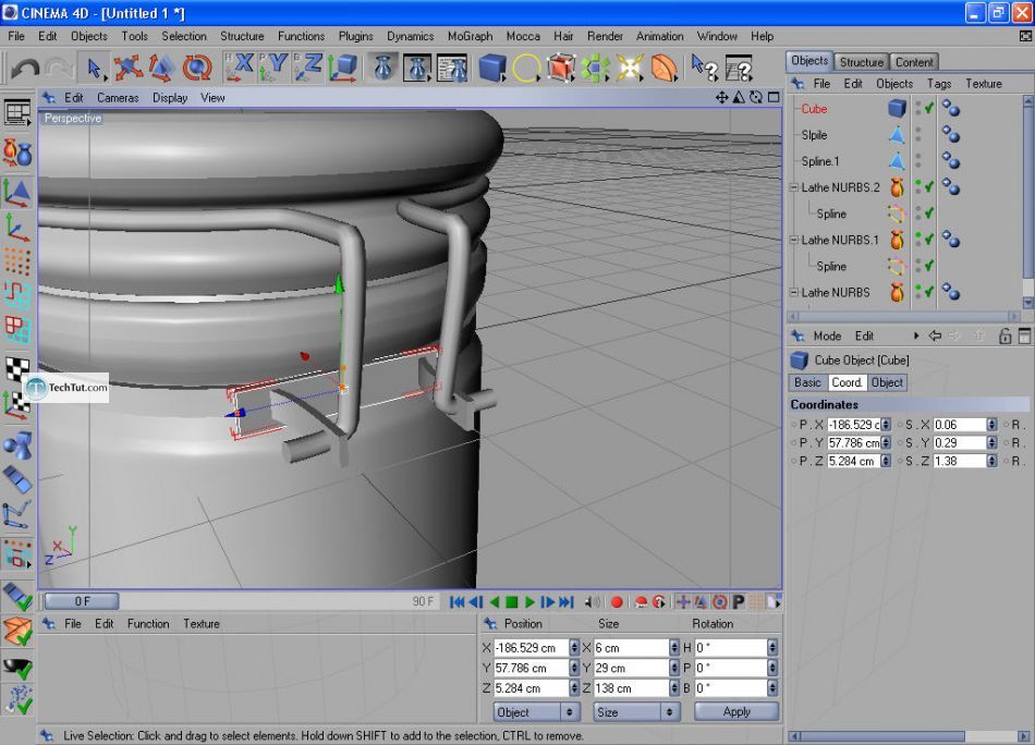 How to create a sugar bowl in Cinema 4D