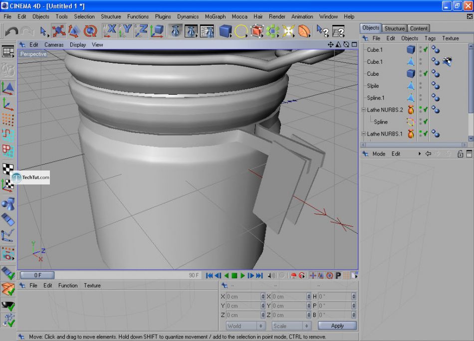 How to create a sugar bowl in Cinema 4D
